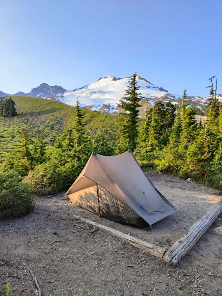 Bivouac face au Mt Baker, WA.